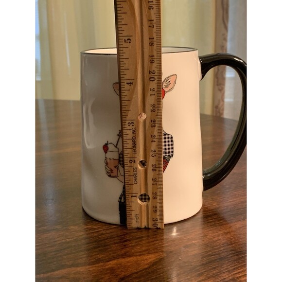 Signature Housewares Coffee Mug Hipster Cow Bandana Glasses Milkshake Quirky Cup - Picture 7 of 8